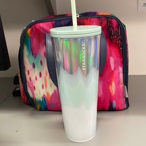 Starbucks 24oz hombre “white” tumbler